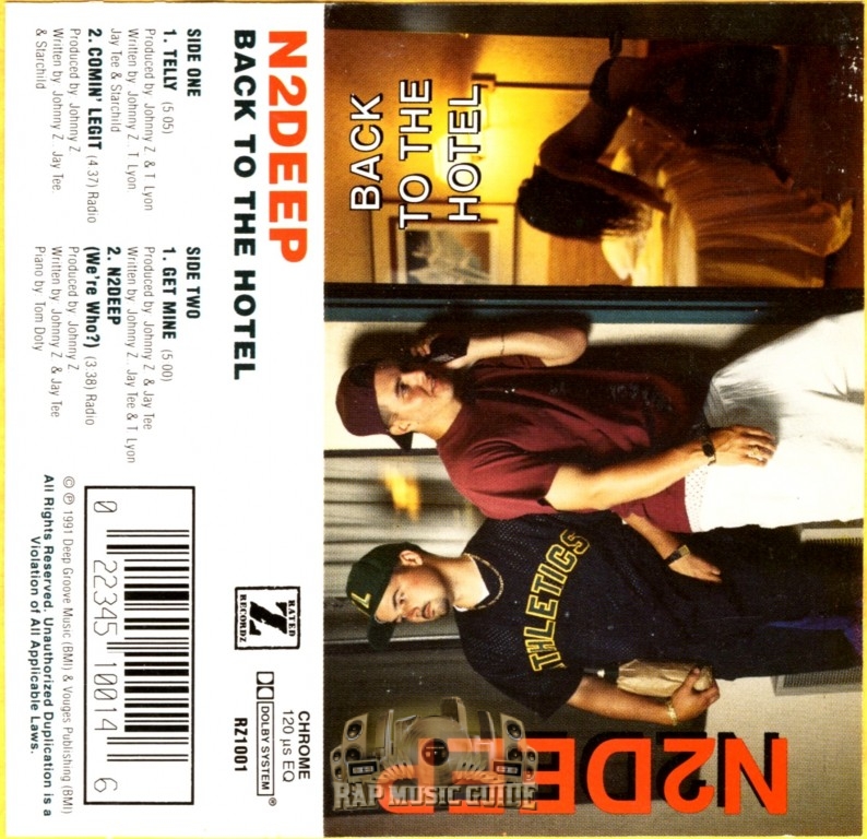 N2Deep Back To The Hotel Cassette Tape Rap Music Guide